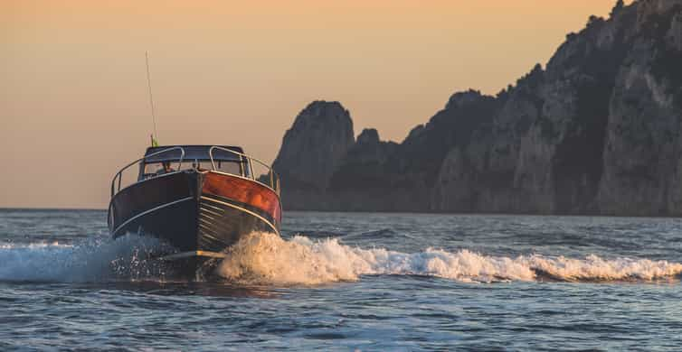 Sorrento: Sunset Coastal Boat Tour with Aperitif