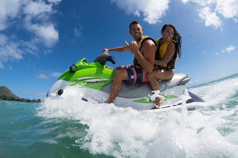 Oahu : Balade en jet ski dans la baie de Maunalua