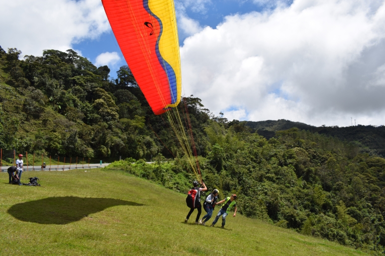 Paragliding over giant waterfalls private tour from Medellin Paragliding over giant waterfalls private tour