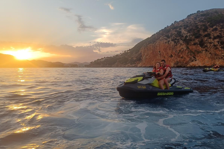 Can Picafort: Alcudia Bay Jet Ski Tour Coll Baix & Caves. Alcanada Lighthouse Island & Alcudia Bay
