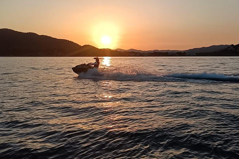Can Picafort: Alcudia Bay Jet Ski Tour Coll Baix & Caves. Alcanada Lighthouse Island & Alcudia Bay