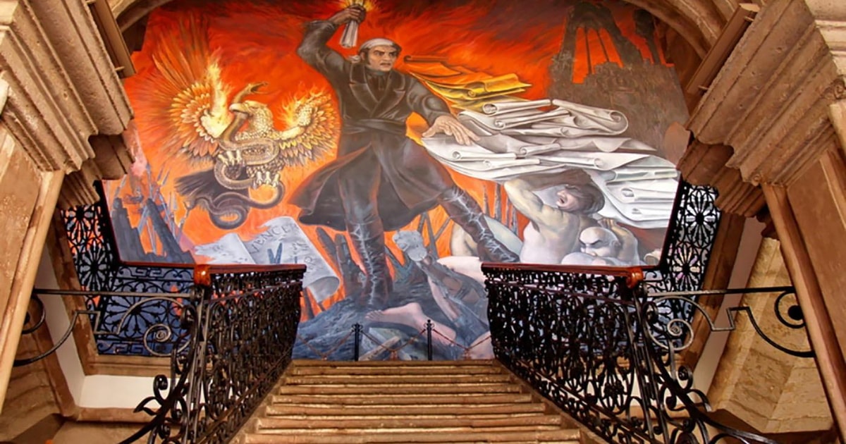 Community gathering around a mural in Mouraria