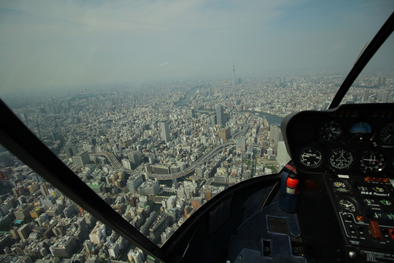 Tokio: Paseo guiado en helicóptero con opción al Monte FujiExcursión Nostalgia (30 minutos de crucero)