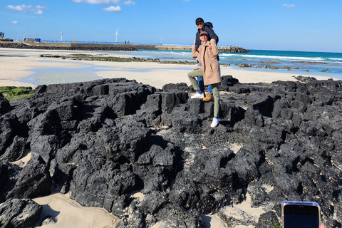 Ilha de Jeju: passeio de carro guiado particular personalizável de dia inteiroPasseio de van (até 7 pessoas)