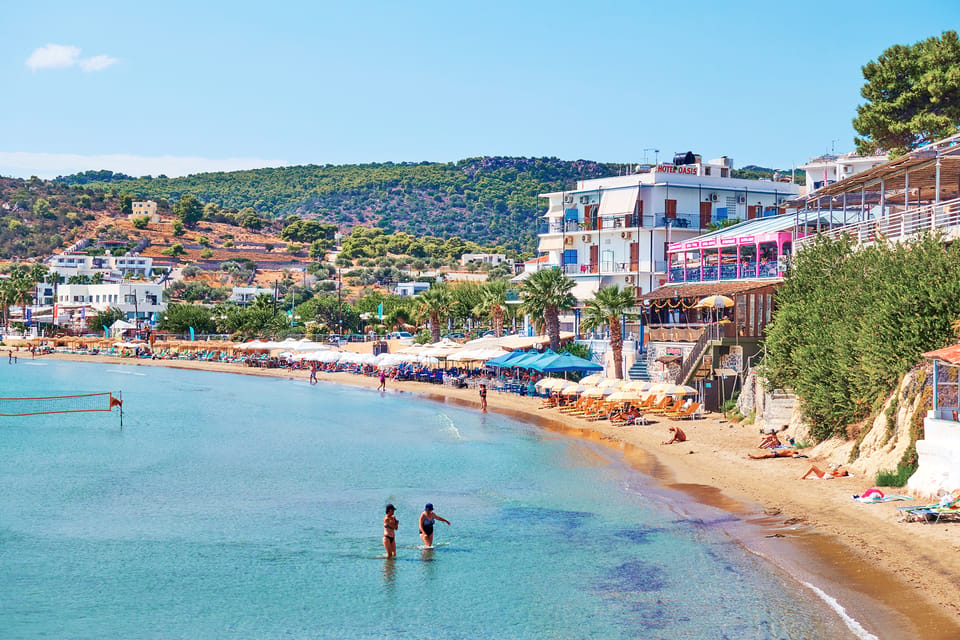 Mediterranean Sea View in Aegina Island, Greece