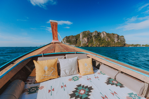 Krabi: Excursão de meio dia em barco de cauda longa de luxo com 4 ilhas