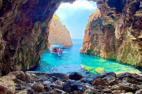 Antalya/Kemer: Porto Genoese Boat Trip and Mud Bath w/ Lunch Tour Without Pick up and Drop-off