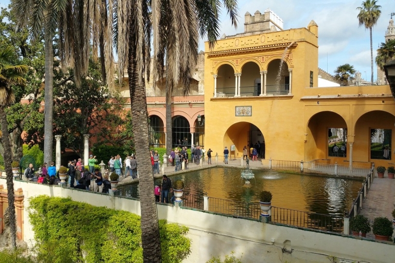 Séville : Visite guidée de l'Alcazar de Séville et billet d'entrée