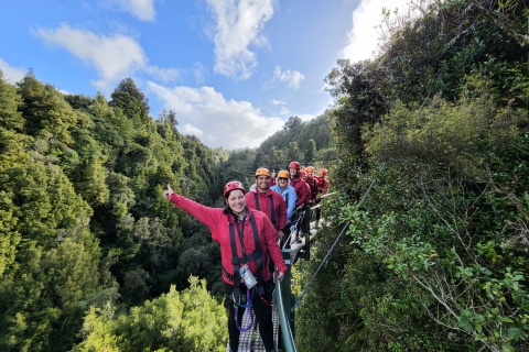 Rotorua: Ultimative geführte Zipline-Tour mit vulkanischem Klippenweg