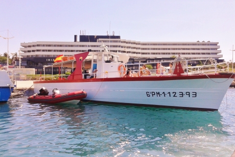 Z Ibizy: Rejs statkiem na Formenterę z opcjonalną paellą6-godzinny rejs z paellą - z Ibizy Marina Botafoc