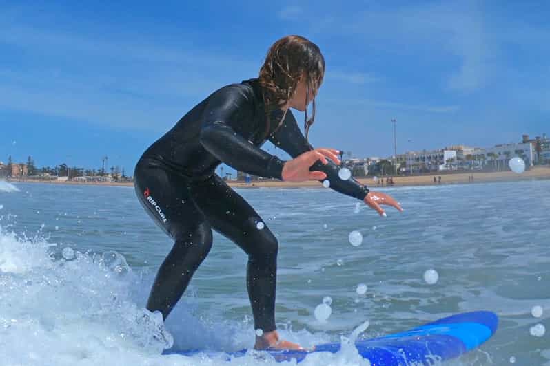 Essaouira 2h de clase de surf + 1h de alquiler de tabla de surf