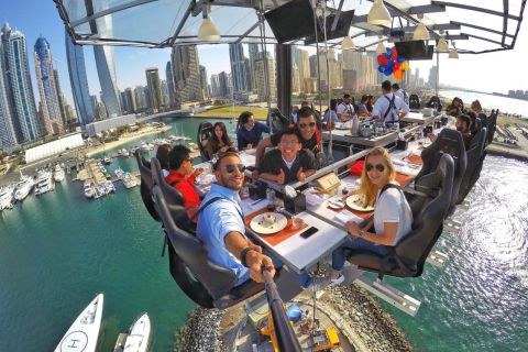 Dubai: jantar no céu na Marina de Dubai com embarque no hotel