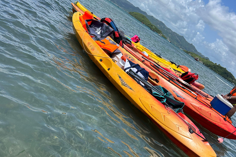 Le Robert Self-Guided Kayak Tour: Îlet Chancel, iguanas, and white sandbanks Kayak tour at Robert: Chancel islet, iguanas, and white seabeds