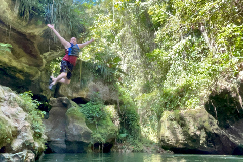 San Juan: Arenales Caves, Waterfall, Spring & River Swimming