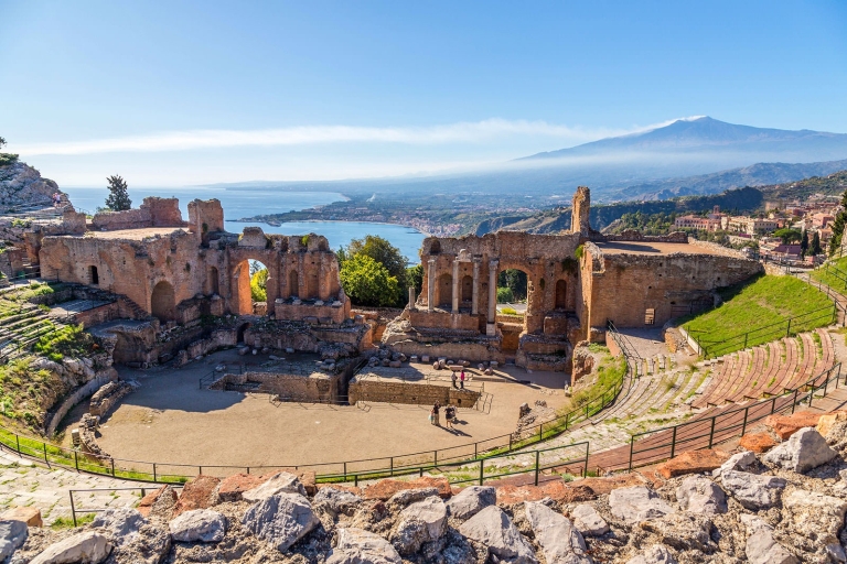 Visite privée de Taormine et visite de vignobles dans l'Etna depuis l'hôtel