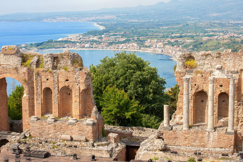 From Messina: Private Tour of Etna &amp; Taormina with Pickup