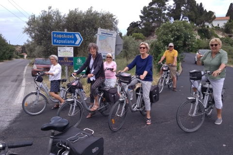 De Réthymnon: visite guidée en vélo électrique dans les gorges de Myli avec déjeuner