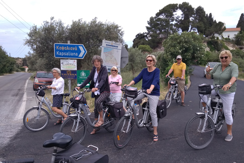 De Réthymnon: visite guidée en vélo électrique dans les gorges de Myli avec déjeuner