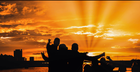 Bonn: Bootstour bei Sonnenuntergang auf dem Rhein