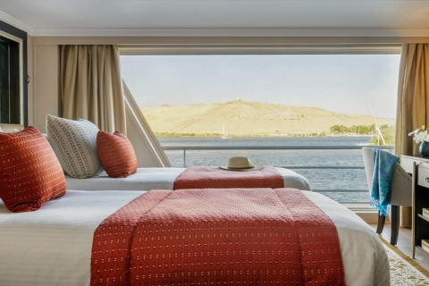Van Luxor: 5 nachten/6 dagen cruise naar Aswan met ballonvaartStandaard cruiseschip