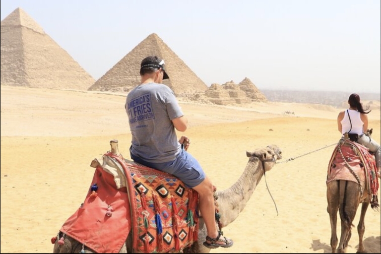 Camel Ride at The Pyramids During Sunset or Sunrise