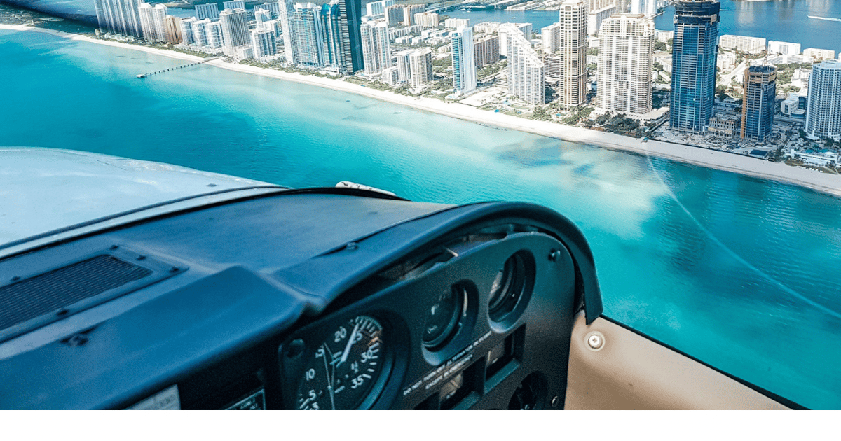Miami Coastal Private Airplane Scenic Flight with drinks GetYourGuide