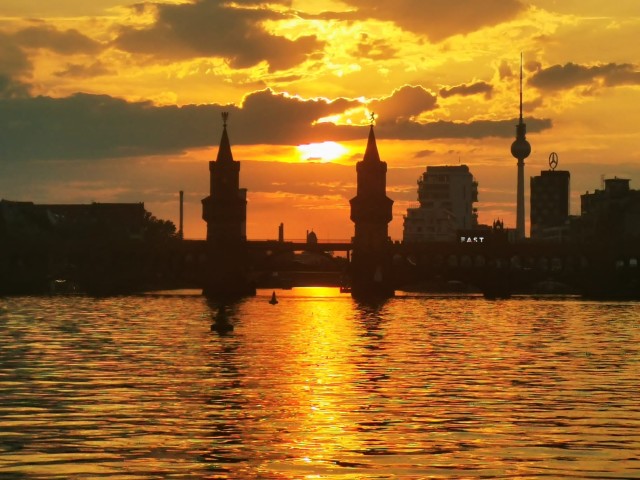 Visit Berlin Sunset Catamaran Cruise with Audio Guide in Berlin, Germany
