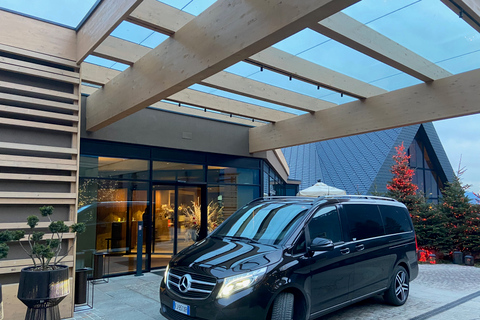 St. Moritz: Transfer privato da/per l&#039;aeroporto di Malpensapredefinito | San Moritz a Malpensa - Minivan Mercedes V-Klass