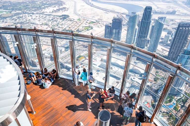 Dubai: tour van een halve dag met ticket Blauwe Moskee en Burj KhalifaGedeelde rondleiding in het Duits of Spaans