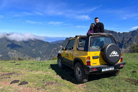 Von Funchal: Cabo Girao, Safari-Tour auf Berge & Poncha