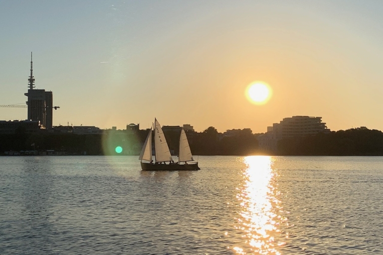Hamburg: Zeilbootcruise op de rivier de Alster met Sundowner