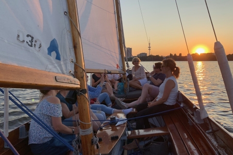 Hambourg : Croisière en voilier sur l'Alster avec coucher de soleil