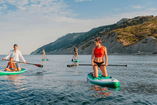 Stand up paddleboarding in Corfu