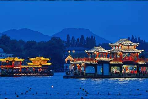 Hangzhou: West Lake Night Cruise with Private Hotel Transfer Night Cruise Ticket Only