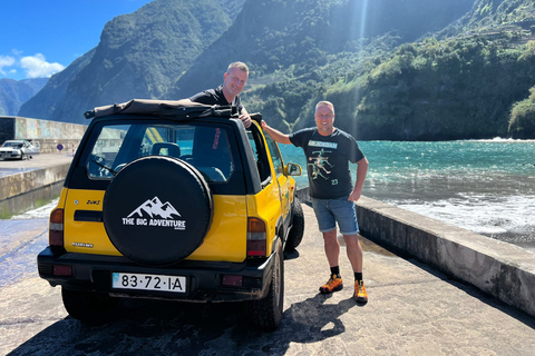 Porto Moniz: jeeptour van een hele dag, Seixal-strand, vulkanisch zwembad