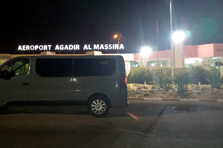 Agadir, Tamraght ou Taghazout: Traslado do aeroporto de AgadirTraslado de ida e volta de e para a cidade de Agadir