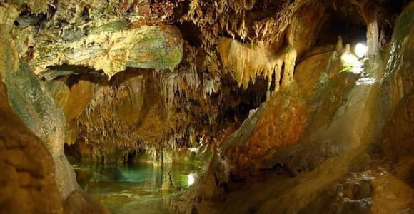 From Falmouth: Green Grotto Caves and Dunns River Falls