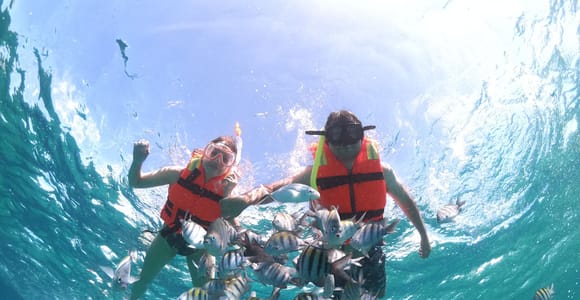 Cozumel: Clear Boat & Snorkel Tour
