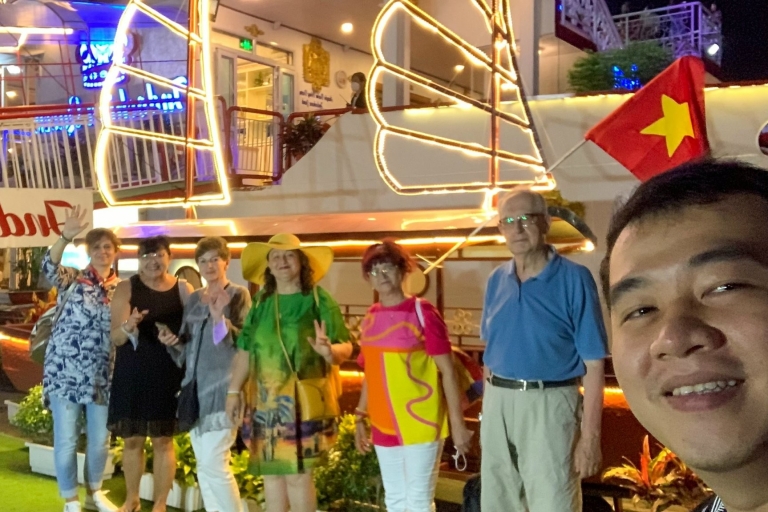 Ciudad Ho Chi Minh: crucero con cena de lujoRecogida en hoteles de los distritos 1 y 3