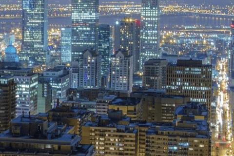 Montreal: Double-Decker Guided Bus Tour at Night
