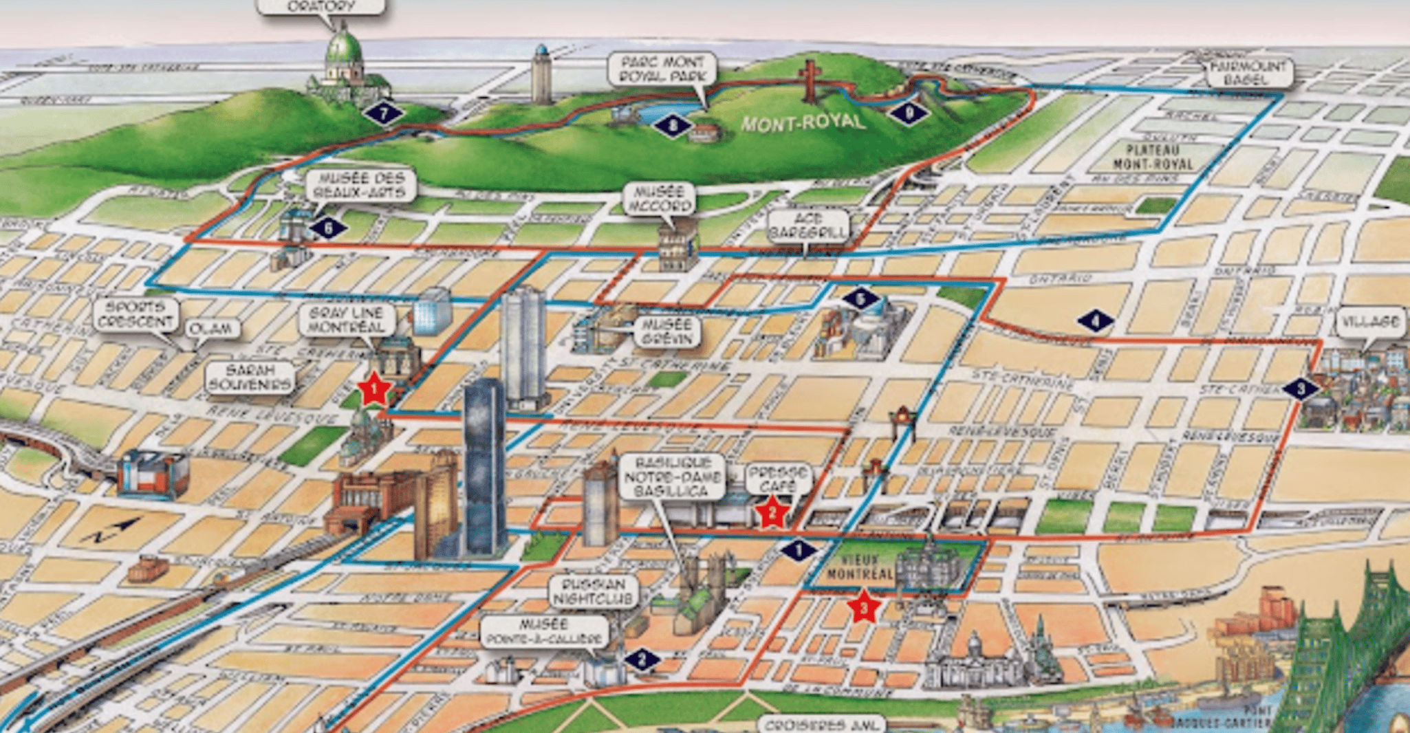 Montreal: Double-Decker Guided Bus Tour at Night photo 3