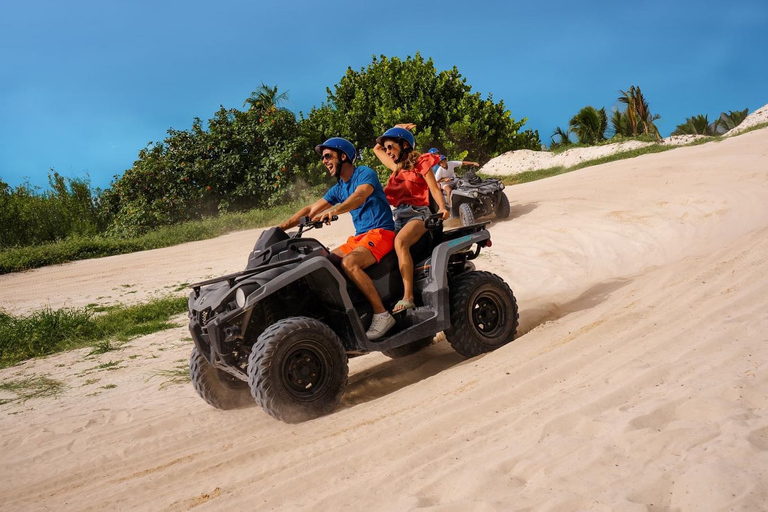 Z Cancún: ATV Jungle Trail Adventure i Beach ClubDouble ATV Jungle Trail Adventure z dostępem do klubu plażowego