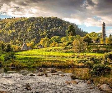 Desde Dublín: Excursión Matinal a Glendalough y las Montañas de Wicklow