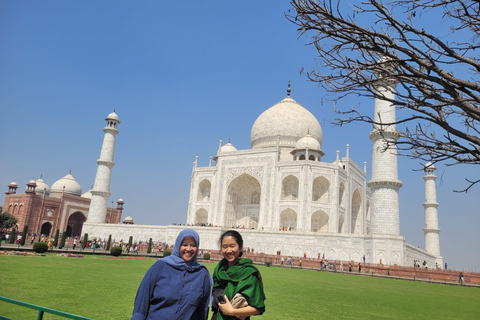 Taj Mahal, Agra Fort & Mathura 1 Tag Tour von Delhi mit dem AutoNur Auto, Fahrer und geführter Service.