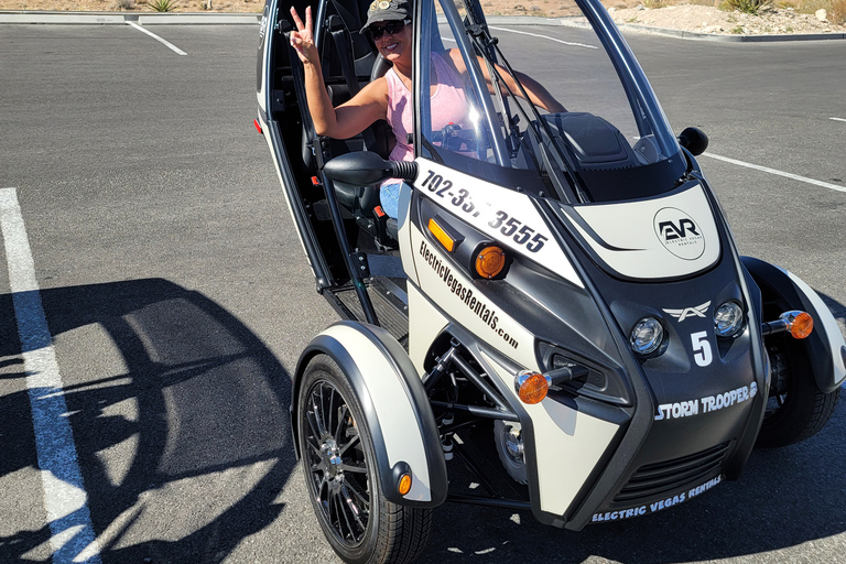 De Las Vegas: Aventura de carro elétrico autônomo na Red RockDe Las Vegas: Red Rock Electric Car Self Drive Adventure