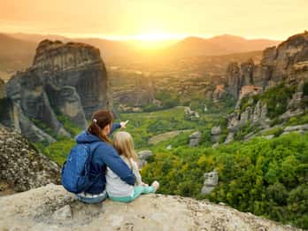 Meteora: Sunset Small Size Tour with Monastery & Caves visit