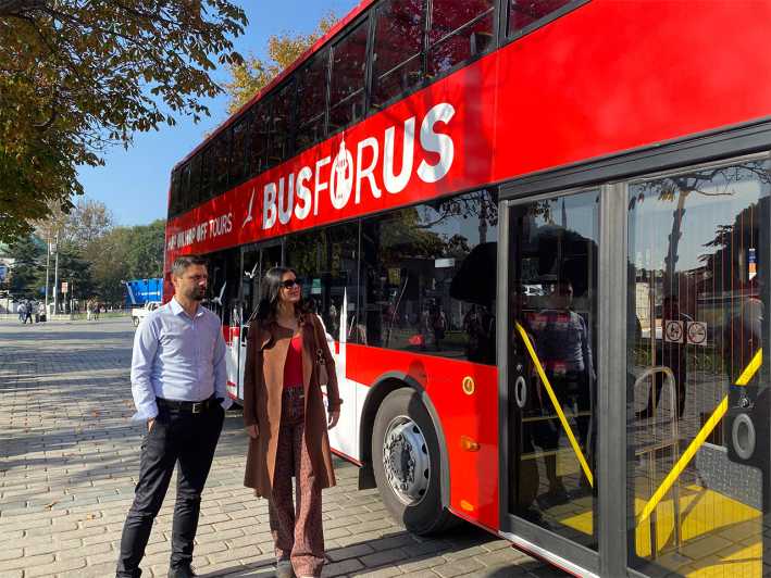 Istanbul: biglietto di 1 giorno per l'autobus Hop-on Hop-off e crociera panoramica