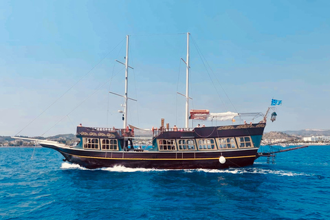 Rhodes: All Inclusive Day Cruise with BBQ & Unlimited DrinksBoat Trip with 1 Bean Bag/Cushion Per Person on Top Deck