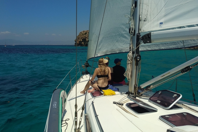 Palma original excursión en barco con snorkel, nadar agua cristalinaMallorca increíble excursión en barco con parada de snorkel agua cristalina