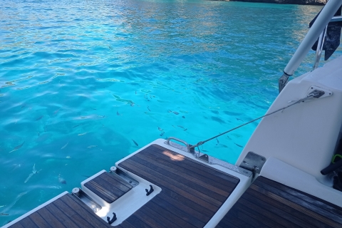 Palma original excursión en barco con snorkel, nadar agua cristalinaMallorca increíble excursión en barco con parada de snorkel agua cristalina